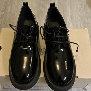 Women Marsell derby shoes in black patent leather